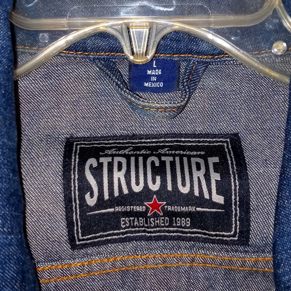 Original Structure Dark Denim Jean Jacket 🧥 - Picture 5 of 8